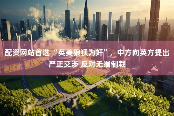 配资网站首选 “英美狼狈为奸”,中方向英方提出严正交涉 反对无端制裁